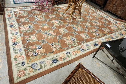 Hooked Rug 7'9" X 10'