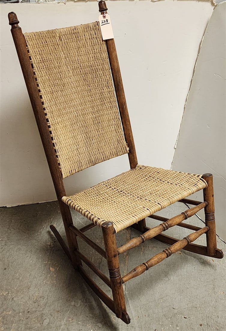 Rush Seat & Back Porch Rocker: Rush Seat & Back Porch Rocker