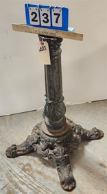 Cast Iron Table Base 28" H