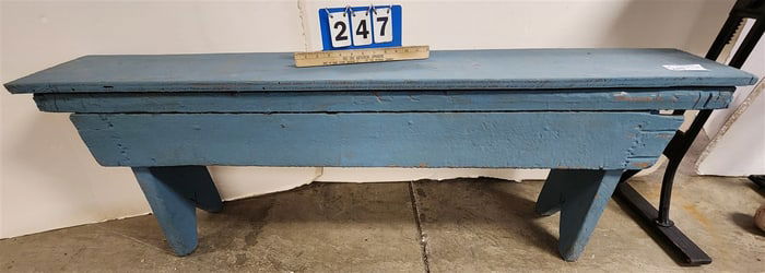 Primitive Ptd. Bench 20" H X 5' L X 9 1/2" D