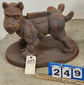 Cast Iron Dog Boot Scrape 13" H X 15" W X 9 1/2" D