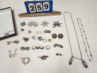 Lot Sterling Jewelry 7.36 ozT.