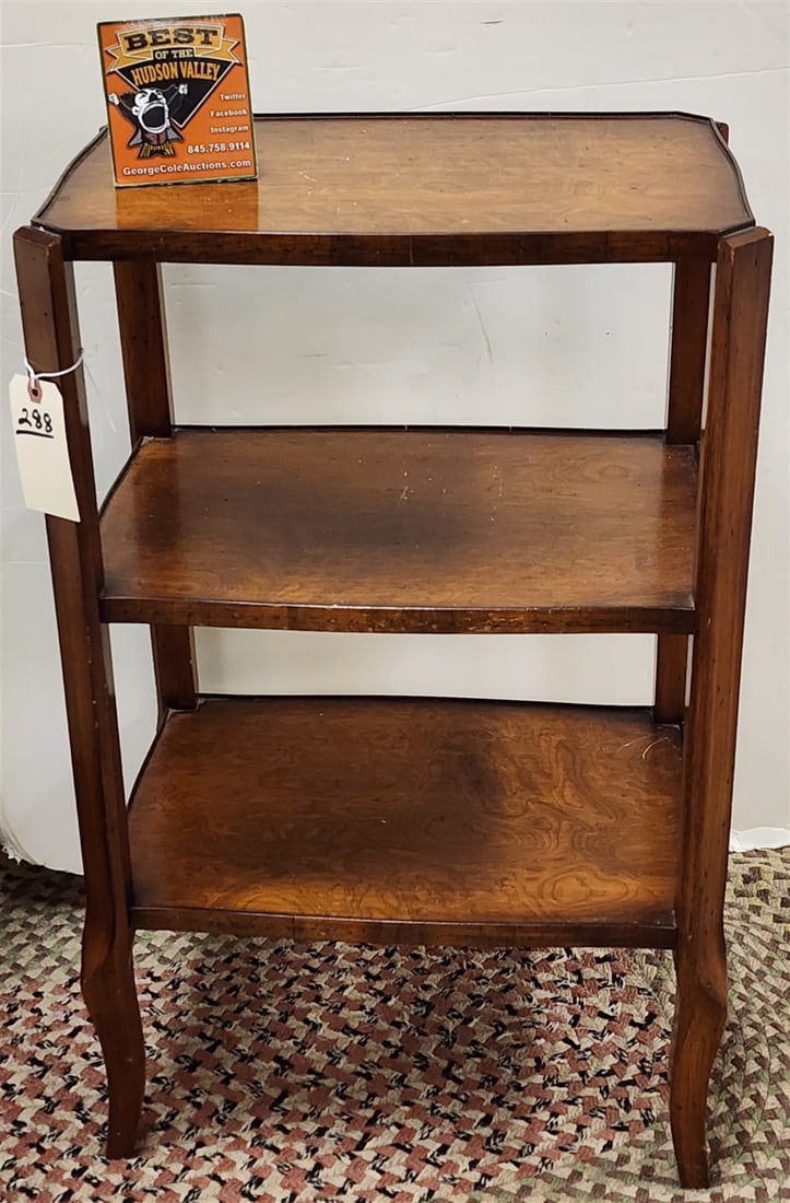 3 Tier Wooden Stand 30" H X 18 1/2" W X 13" D (1 of 4)