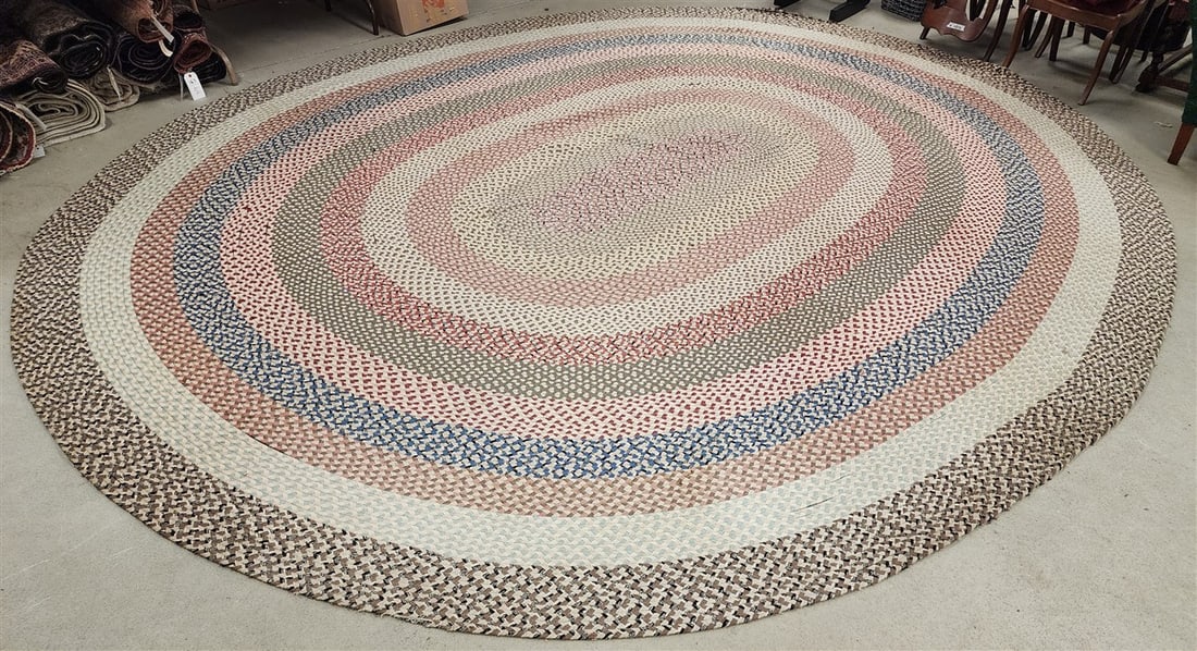 Braided Rug 12'3" X 13'4" (1 of 2)