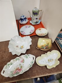 Tray Porcelain Bowls - R.S. Prussia, Nippon, Noritaki, Etc.