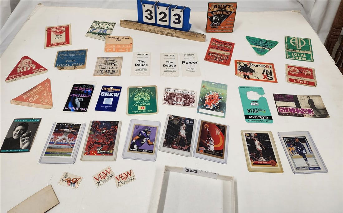 Lot Backstage Passes, Sports Cards, Etc. (1 of 3)