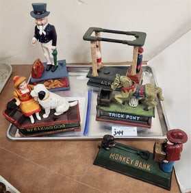 Tray 5 Repro Cast Iron Mechanical Banks