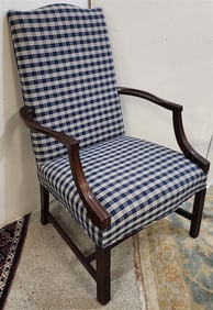 Uphols. Armchair 42" H X 24" W X 21" D