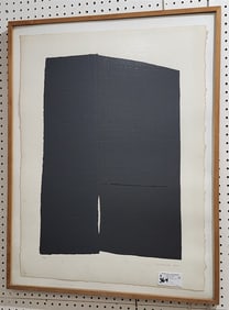 Framed Abstract Litho Sgnd M.E. Edwards 6/40 1982 30 1/2" X 23" w/Frame 34" X 26 1/2"