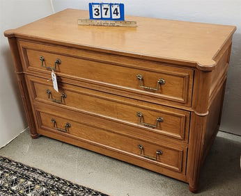 Mahog 3 Drwer Chest 26" H X 41" W X 20" D