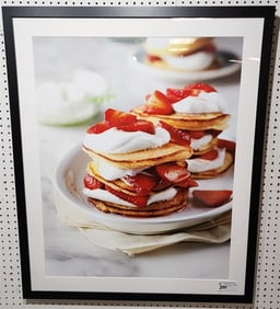Framed Photo Stack O' Pancakes 34" X 27" w/Frame 40 1/2" X 34"