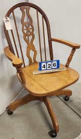 Desk Chair 38" H X 25" W X 17" D