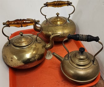 Tray Brass - Tea Pots, Candlesticks