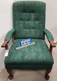 Uphols. Arm Chair 35" H X 26 1/2" X 21 1/2" D