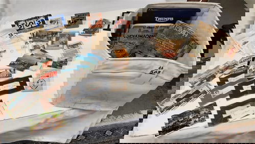 Bx Post Cards, Stamps, Work Shop Manuals For Triumph & Volkswagens