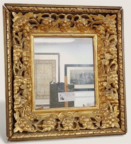 19th C Gilt Framed Mirror 21" X 19 1/2"