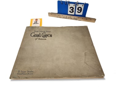 El Tovar Studio Hand Colored Views Of Arizona The Grand Canyon (Complete Book) 11 1/2" X 14 1/4