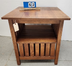 Stickley Mission Style Oak Book Table 29" X 27" Sq.