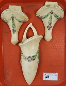 Tray 3 Roseville La Rose Wall Pockets