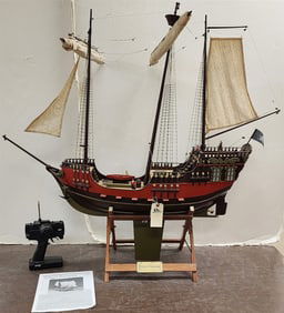 Hobbico Aqua Craft Model Kings Ransom Ship Remote Controlled 3' H X 40" L X 9" W