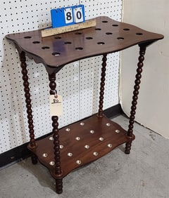 19th C Mahog Cane Stand 29 1/2" H X 23 1/2" W X 17" D