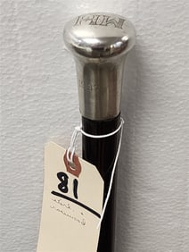 Rosewood Cane w/Sterling Handle