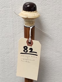 Cane w/Carved Bone & Rosewood Handle