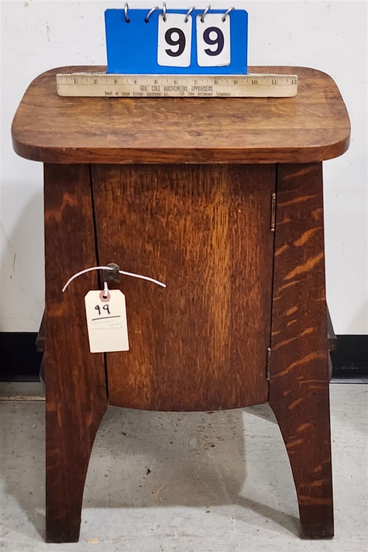Vintage Mission Oak Smoke Stand 24 1/2" H X 16" W X12" D (1 of 3)