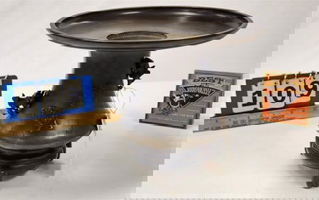 Vintage Japanese Bronze Usubata For Ikebana 10 1/2" H X 12" Diam.