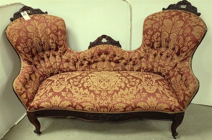 Victorian Settee 38" H X 5' W X 19" D