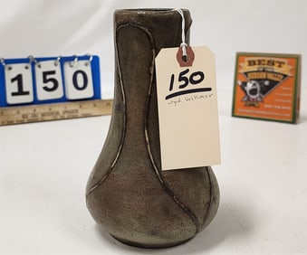 Pottery Vase Sgnd Volkmar 7 3/4" (From Zulma P. Steele Estate 1979)