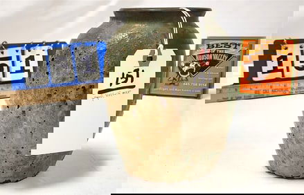 Pottery Vase Sgnd Volkmar 7" (From Zulma P. Steele Estate 1979)