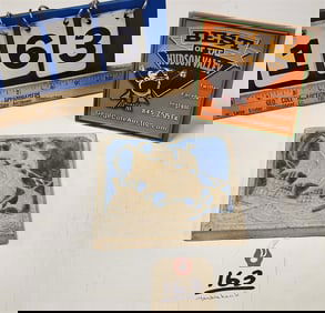 Marblehead Pottery Gallion Tile 4 3/4" Sq. (From Zulma P. Steele Estate 1979)