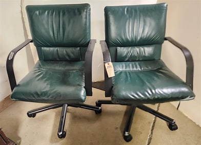 Pr. Vitra Leather Uphols. Office Chairs