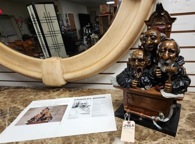 Bronze Group "Court Of Appeals" Sgnd 16 1/4" H X 11 3/4" W X 8 1/4" D