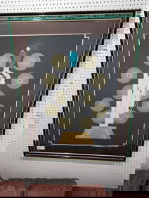 Framed Erte Serigraph "Emerald Vase" Pencil Sgnd Erte 225/275 39" X 27 1/4" w/Frame 51" X 39"