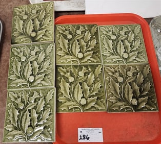 Tray 7 Vintage A.E. Tile Co. "Holly" Tiles