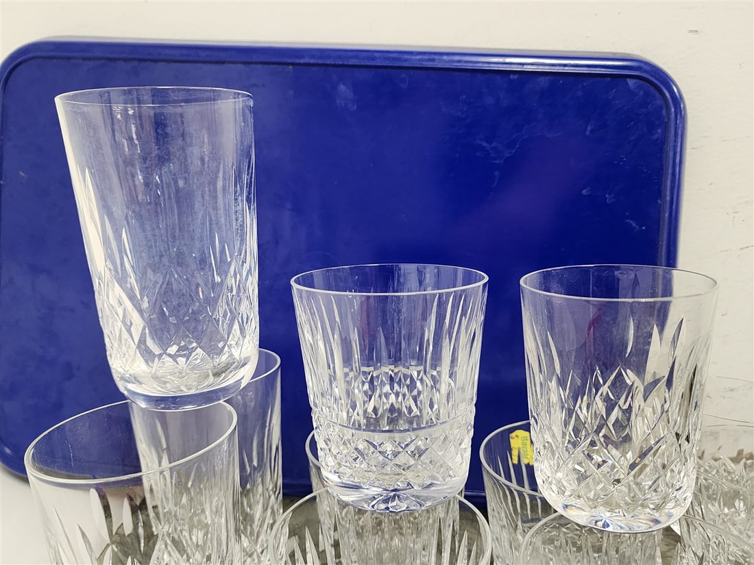 Tray Waterford Glasses - 6 Lismore, 5 Maeve (1 of 5)