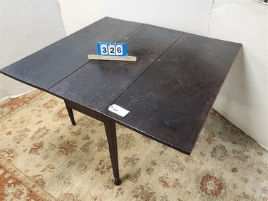 Early 19th C Drop Leaf Table 29" H X 42" W X 47" L Open