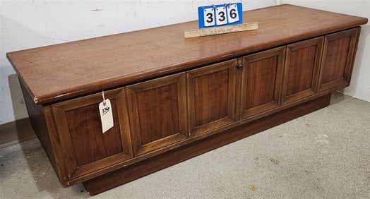 Mid Century Walnut Lane Cedar Chest 16" H X 53 1/2" W X 18 3/4" D