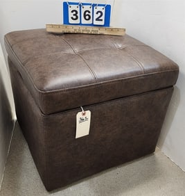 Pier 1 Uphols. Lift Top Ottoman 18" H X 20" Sq.