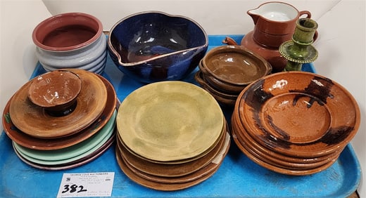 Tray Glazed Pottery Removed From Zulma Parker Steele Trunk