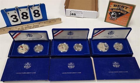 Tray 3 1986 US Liberty Coins Proof Sets