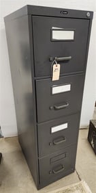 4 Drawer Metal File Cabinet 52 1/2" H X 15" D X 25" D