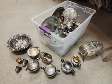 Tub Silverplate Serving Pcs.