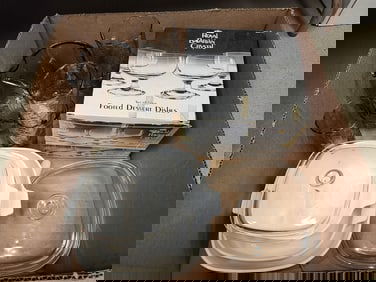 Bx Corning Ware Blue Cornflower - 2- Covered Casseroles + 1 10"