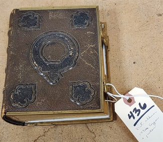 Vict. Photo Album w/Tin 14 Types + Photos