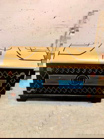 Dome Top Basket Ball Theme Trunk From FAO Shwarz 24 1/2" H X 38" W X 20 3/4" D