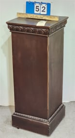 Mahog Pedestal 30" H X 12" Sq.