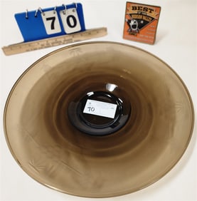 Hand Blown Cut Crystal Bowl 2" H X 15 1/2" Diam.